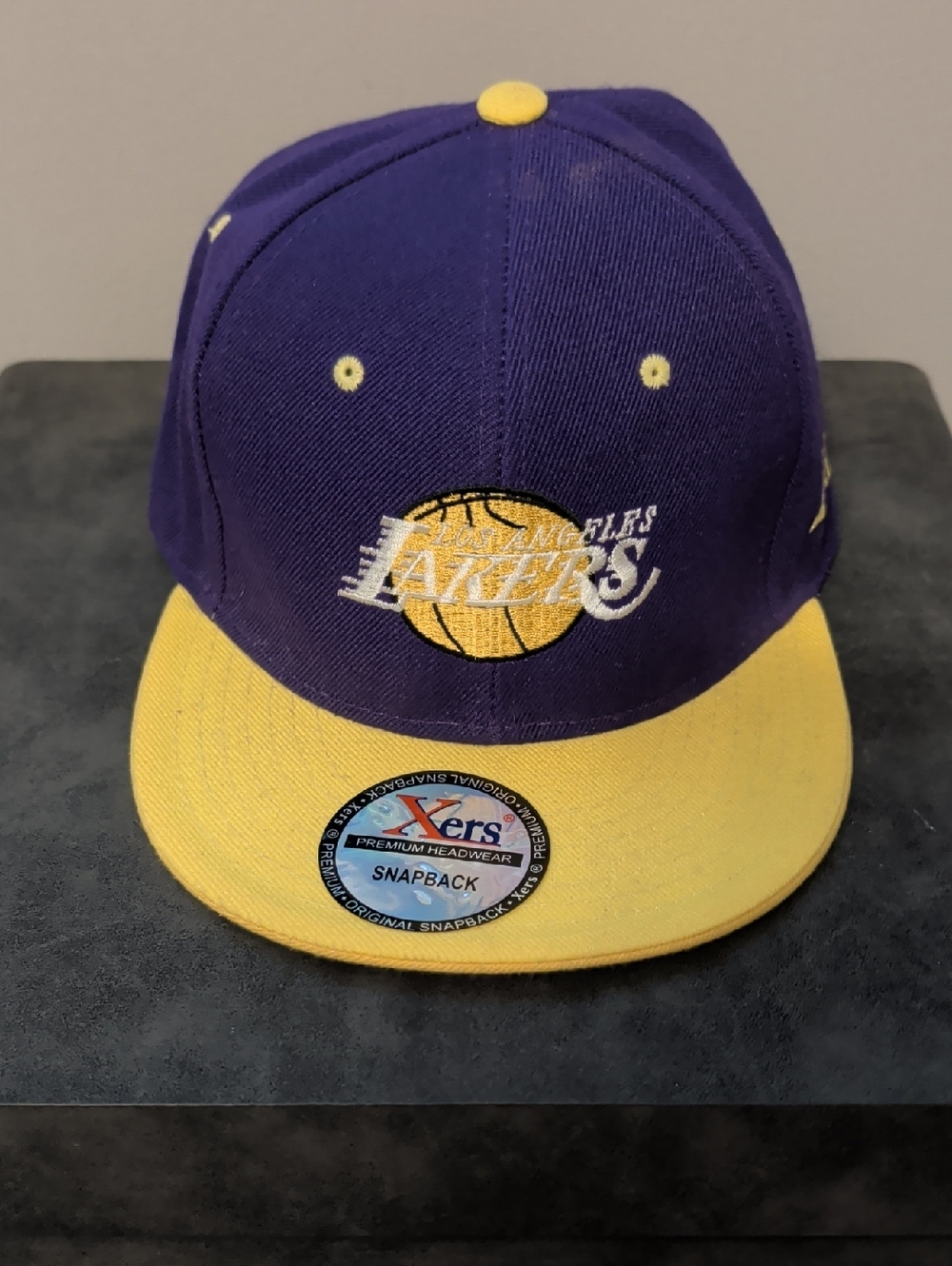 Los Angeles Lakers Purple and Yellow Snapback Hat by Xers